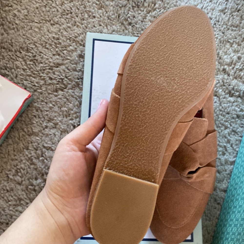 NEW AUSINA SELANEY-LEA RUST SUEDE BROWN 6.5 FLATS PURCHASED FROM NORDSTROM - Picture 2 of 3